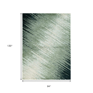 HomeRoots 8' Modern Silver and Gray Abstract Area Rug – Stylish, Durable, Stain-Resistant for Family Spaces 8' X 11' 349971