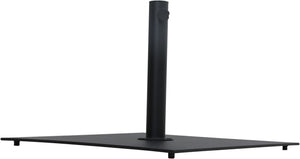 Meridian Furniture Belize Steel Outdoor Umbrella Base with Wheels and Feet for Freestanding Patio Stability Black 349Black