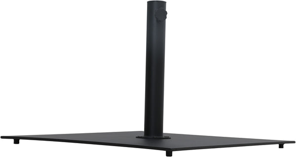 Meridian Furniture Belize Steel Outdoor Umbrella Base with Wheels and Feet for Freestanding Patio Stability Black 349Black