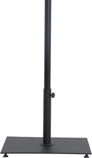 Meridian Furniture Belize Steel Outdoor Umbrella Base with Wheels and Feet for Freestanding Patio Stability Black 349Black
