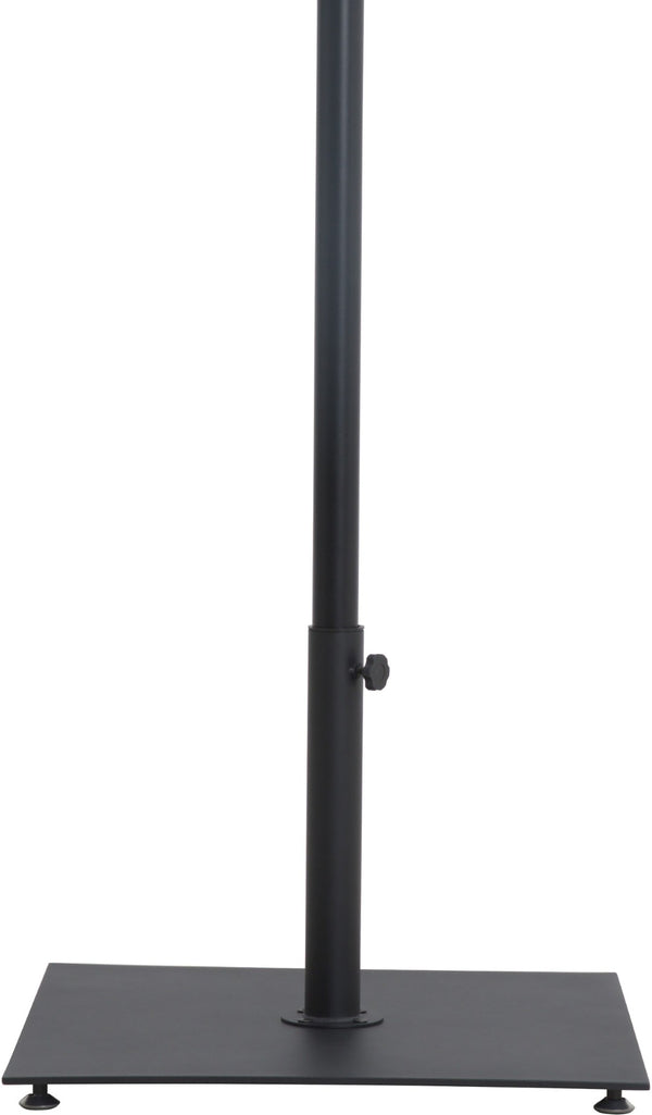 Meridian Furniture Belize Steel Outdoor Umbrella Base with Wheels and Feet for Freestanding Patio Stability Black 349Black