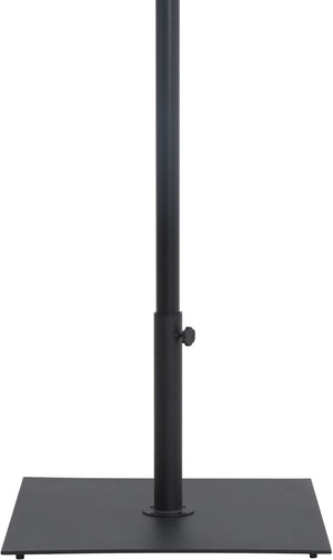 Meridian Furniture Belize Steel Outdoor Umbrella Base with Wheels and Feet for Freestanding Patio Stability Black 349Black