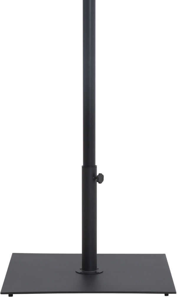 Meridian Furniture Belize Steel Outdoor Umbrella Base with Wheels and Feet for Freestanding Patio Stability Black 349Black