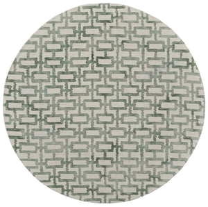 Feizy Rugs Lorrain Hand Tufted Wool Geometric Rug – Stylish, Stain-resistant, Modern Design For High Traffic Areas Ivory,Green Wool 6108919fgrnivyn95