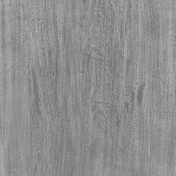 English Elm Zera Handcrafted 39" Accent Cabinet – Sandblasted Gray Mango Wood, Medallion Doors, Iron Stand B056P390833