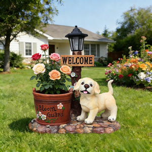English Elm Cute Feline Resin Planter Statue for Garden Patio Balcony Whimsical Succulent Pot W5398P464243