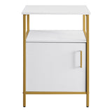 OSP Home Furnishings Modern Life Utility Table White