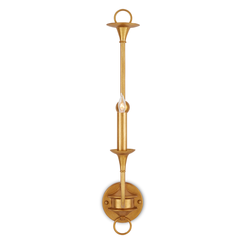 Nottaway Gold Single-Light Wall Sconce - Elegant Minimalist Design for Traditional & Transitional Spaces