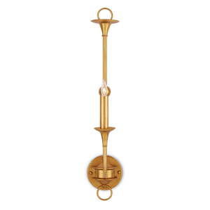 Nottaway Gold Single-Light Wall Sconce - Elegant Minimalist Design for Traditional & Transitional Spaces