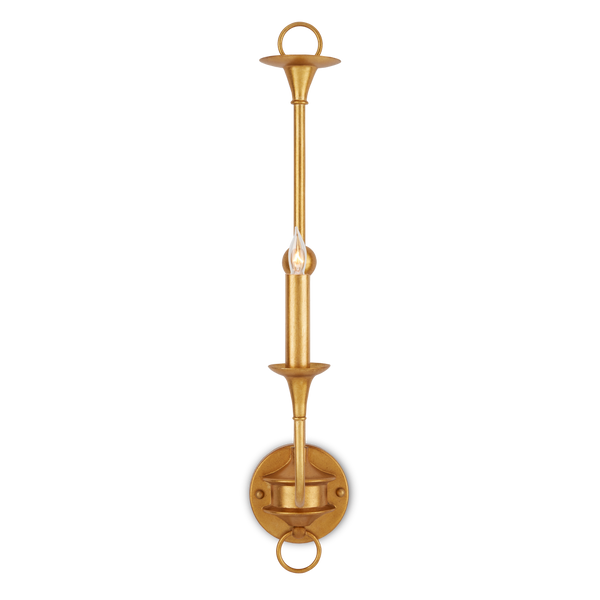 Nottaway Gold Single-Light Wall Sconce - Elegant Minimalist Design for Traditional & Transitional Spaces