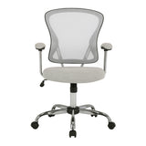 OSP Home Furnishings Gianna Task Chair White/Linen Stone