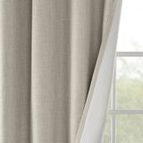 SunSmart Maya Casual Printed Heathered Blackout Window Patio Panel SS40-0109 Taupe