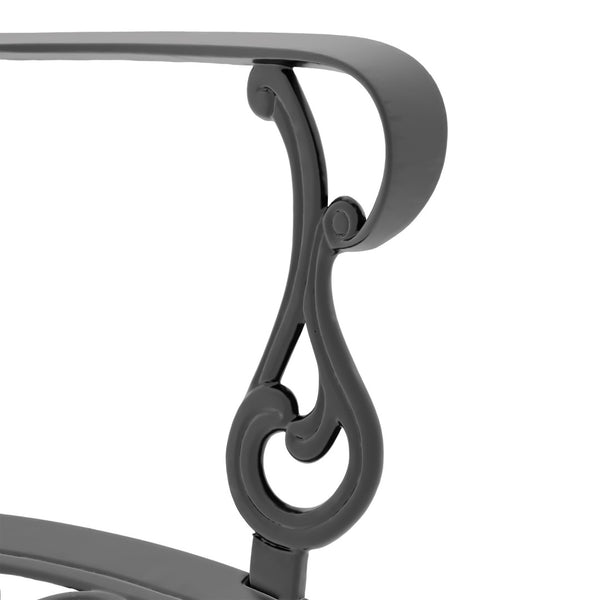 English Elm 9-piece Cast Aluminum Outdoor Dining Set with Ornate Carved Patio Design W1710S00612
