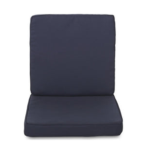 English Elm Christopher Knight Home® - Carolina Club Chair Cushion Set - Navy Outdoor Cushions, 8-Piece Weather-Resistant Comfort Upgrade N775P270176N