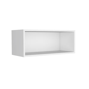 English Elm Wall Engineered Wood Cabinet with Single Door and Two Shelves for Kitchen Storage, Modern Durable Design White 31.1 L x 14.17 W x 4.33 H B097P250899