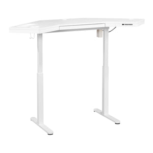 OSP Home Furnishings Stealth Sit-to-Stand Electric Heigh White