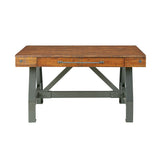 INK+IVY Lancaster Industrial Desk II122-0033 Amber/Graphite