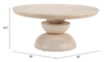 Bilanka Coffee Table Natural 110234 Zuo Modern