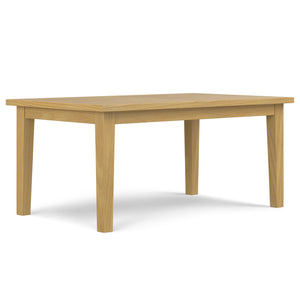 English Elm Eastwood Oak Dining Table 66"x40" Solid Oak Veneer, Thick Legs, Hand-Finished Lacquer, Seats 6 B136P203500