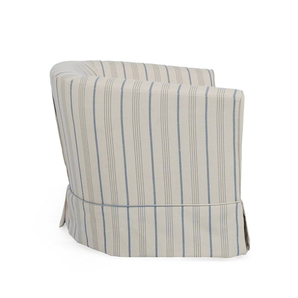 English Elm Christopher Knight Home® - SWIVEL Velvet Lounge Chair with Loose Cover for Gaming & Reading, Plush Comfort and Smooth Rotation Beige 29.25 L x 27.25 W x 22 H 57448.00STP