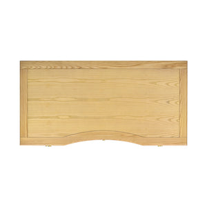 English Elm Jennifer Taylor Home - Dauphin Gold Accent Executive Desk - Natural Ash Wood, 5 Drawers, Premium Quality & Easy Setup B2719P238477
