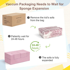 English Elm Kids Modular Sofa Bed – Convertible Toddler Play Couch For Cozy Spaces, Napping & Imaginative Fun! W1889P337553