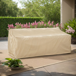 English Elm Christopher Knight Home® - SHILED Beige Patio 3-Seater Sofa Cover – Weatherproof, UV-Resistant Fabric, Lightweight & Durable Protection for Outdoor Furniture N775P230615B