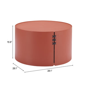 Zuo Modern Bayu Side Table - Modern Aluminum Design With Natural Elements For Versatile Home Or Hospitality Decor Brown Aluminum 704072-zuo-modern