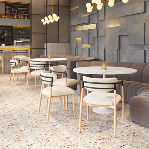 Zuo Modern Equinox Armless Dining Chair Set Of 2 - Stylish Modern Design For Elegant Hospitality Spaces Gray 100% Polyester,Steel 110852-zuo-modern