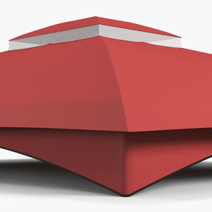 English Elm Outsunny 10' X 12' Two-Tier Gazebo Canopy Replacement Top, Wine Red, Easy Install With Drainage Holes W2225P174267-GIGA