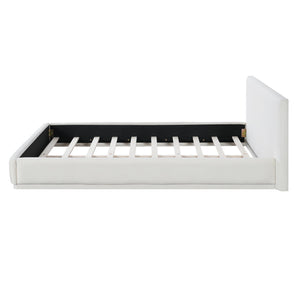 English Elm Christopher Knight Home® - Soft Upholstered Queen Bed – Elegant White Design With Padded Headboard For Ultimate Comfort & Support N769P293477A