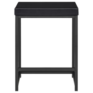 English Elm Klekner Black 4-Piece Counter Height Table Set with Nesting Tables & Stools, Space-Saving Chic Finish B062P353238