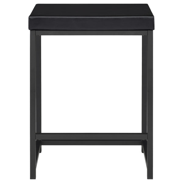 English Elm Klekner Black 4-Piece Counter Height Table Set with Nesting Tables & Stools, Space-Saving Chic Finish B062P353238
