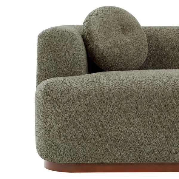 English Elm Compressed Three Seat Sofa with Rubberwood Base Polyester Upholstered Living Room Couch N771P392415F_N771P392416F