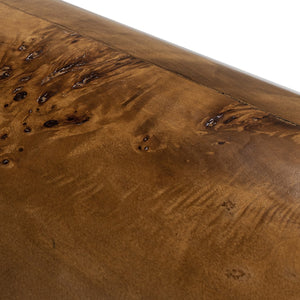 English Elm Jennifer Taylor Home - Nebula 29.5" Burl Accent Pillar Side Table – Unique Walnut Wood Design For Elegant Home Décor B2719P292911