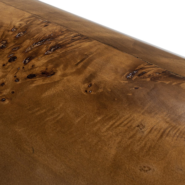 English Elm Jennifer Taylor Home - Nebula 29.5" Burl Accent Pillar Side Table – Unique Walnut Wood Design For Elegant Home Décor B2719P292911