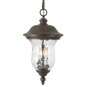 English Elm 19"(h) Rustic Aluminum Pendant Lantern Weatherproof Farmhouse Porch and Patio Light W2312P415975