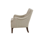 Madison Park Qwen Transitional Button Tufted Accent Chair FPF18-0514 Beige