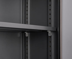 English Elm Metal Locking Storage Cabinet Foldable Steel Locker Adjustable Shelf Home Garage W1247P216101