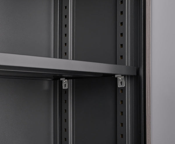 English Elm Metal Locking Storage Cabinet Foldable Steel Locker Adjustable Shelf Home Garage W1247P216101