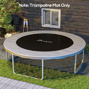 English Elm Soozier 14 Foot Round Trampoline Replacement Mat Uv Polypropylene 80 V-rings W2225P200523