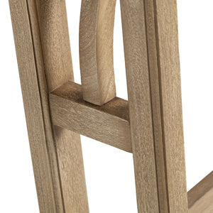 Crestview Collection Rustic Console Table - Timeless Solid Wood Accent With Dual-post Legs & Charming Design For Any Space Brown Solid Wood Cvfnr4834