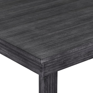 English Elm TOPMAX 82-inch Farmhouse Extendable Dining Set with Two 11" Removable Leaves, Upholstered Seats and Bench Gray N717S000230E