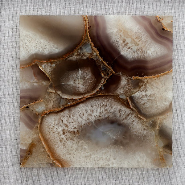 English Elm 23.6X23.6" Stunning Agate Shadow Box Wall Art - Elegant Metallic Frame & Unique Natural Texture W2078P318302