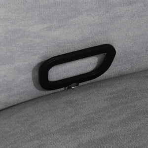 English Elm Power Swivel Velvet Recliner with Usb Charging for Living Room or Home Office Grey W3568P431987
