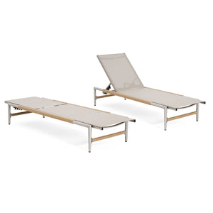 English Elm Christopher Knight Home® - Hargrove Outdoor Patio Chaise Lounge Set Of 2 - Durable Aluminum, Ergonomic Mesh, Stylish Design N775P232991S