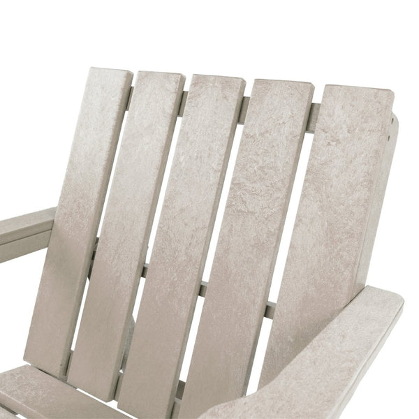 English Elm Shoreline Recycled Hdpe Folding Adirondack Chair Fully Assembled Modern Patio Seating Sand B2745P409685