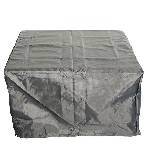 English Elm Cast Aluminum 44" Square Fire Table Antique Bronze w/ Fire Glass, Cover, Durable Rust-Free Elegance B010P322785