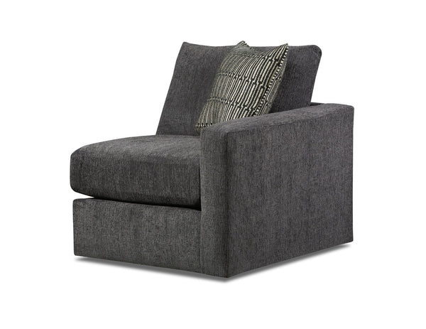 Fusion Ripple Midnight Modular Sectional Sofa In Charcoal - Includes Ottomans, Pillows, And Versatile Design Charcoal W ,100% Polyester 3500-11l 15 19kp 03 19kp 15 11r 03 Ripple Midnight Sectional.Jpeg