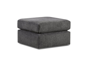 Fusion Ripple Midnight Modular Sectional Sofa In Charcoal - Includes Ottomans, Pillows, And Versatile Design Charcoal W ,100% Polyester 3500-11l 15 19kp 03 19kp 15 11r 03 Ripple Midnight Sectional.Jpeg